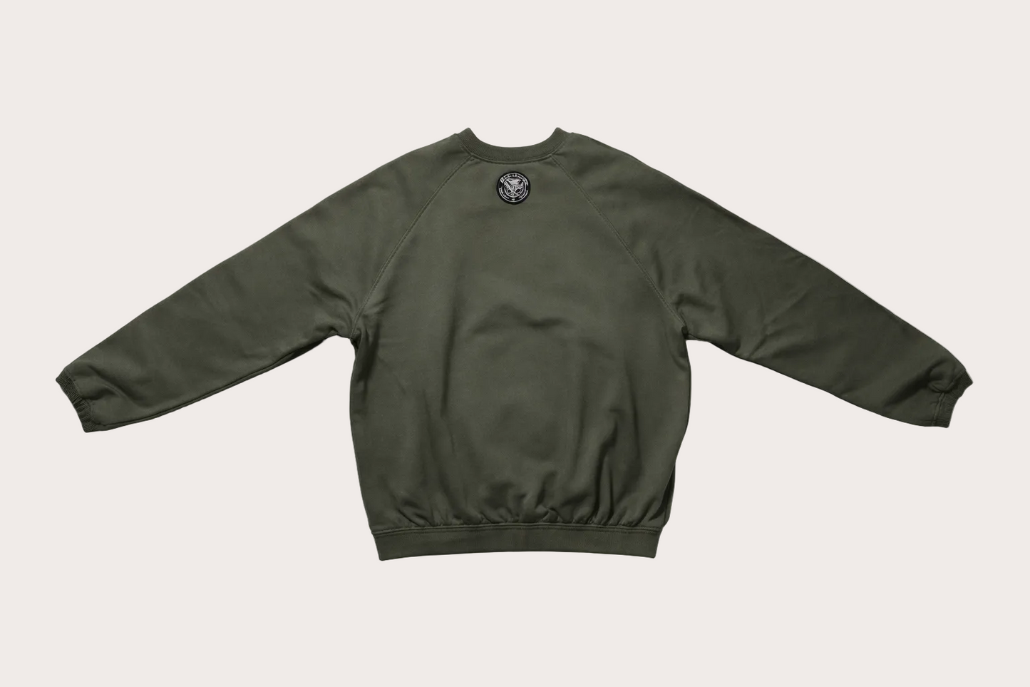Sweat Aurore Kaki coton upcyclé dos