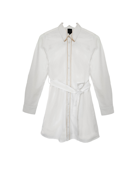Avika White Shirt Dress