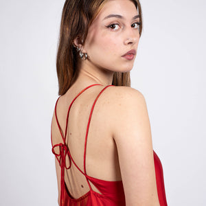 robe dos nu avec bretelles ajustables made in France