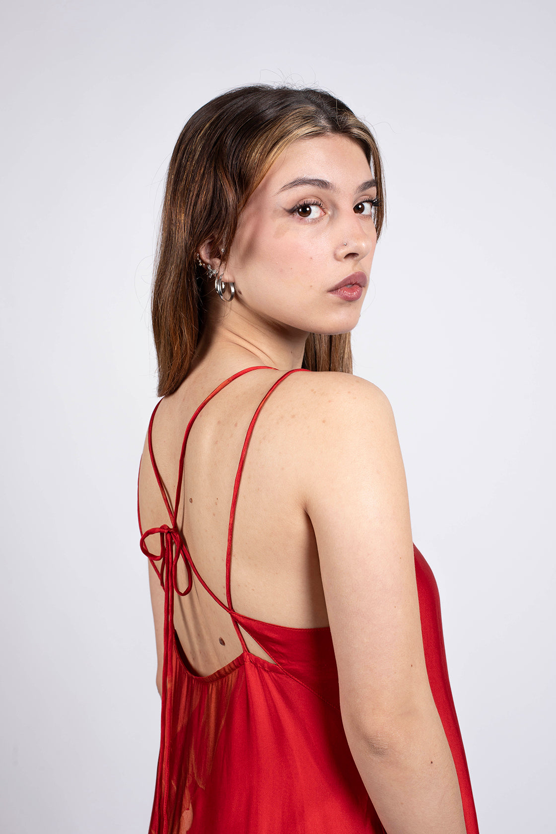 robe dos nu avec bretelles ajustables made in France