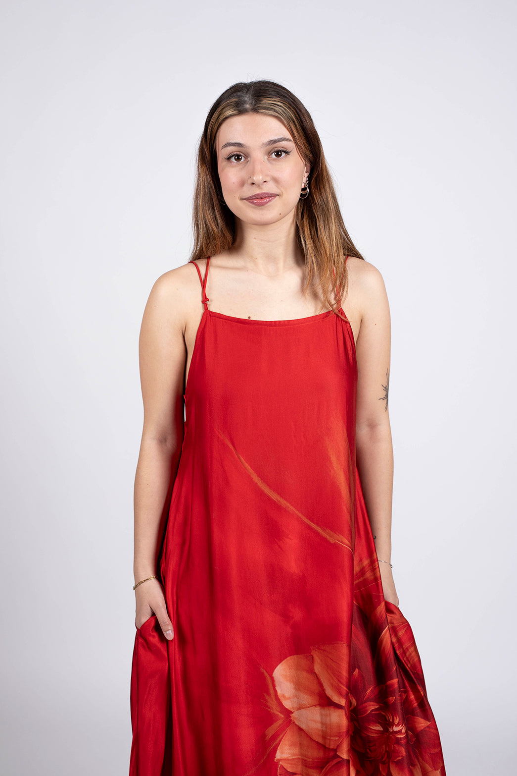 robe longue fluide en viscose certifié FSC made in France