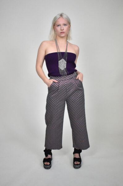 pantalon Enya jacquard  devant