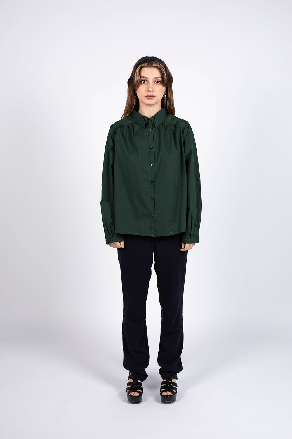 chemise Fiby col retourné manches longues écusson Lo NEEL 