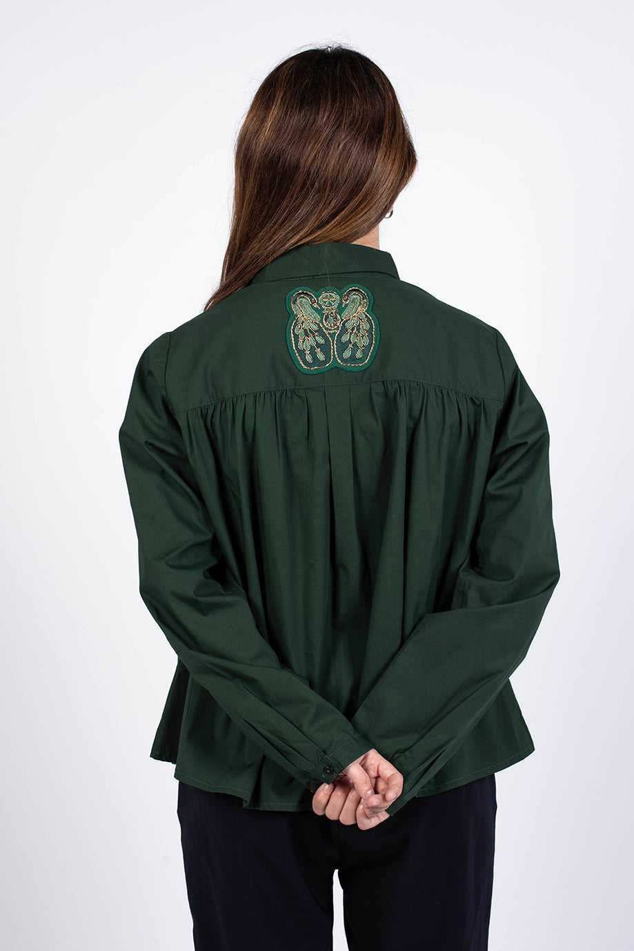 Dos chemise Fiby manches longues écusson Lo NEEL dos