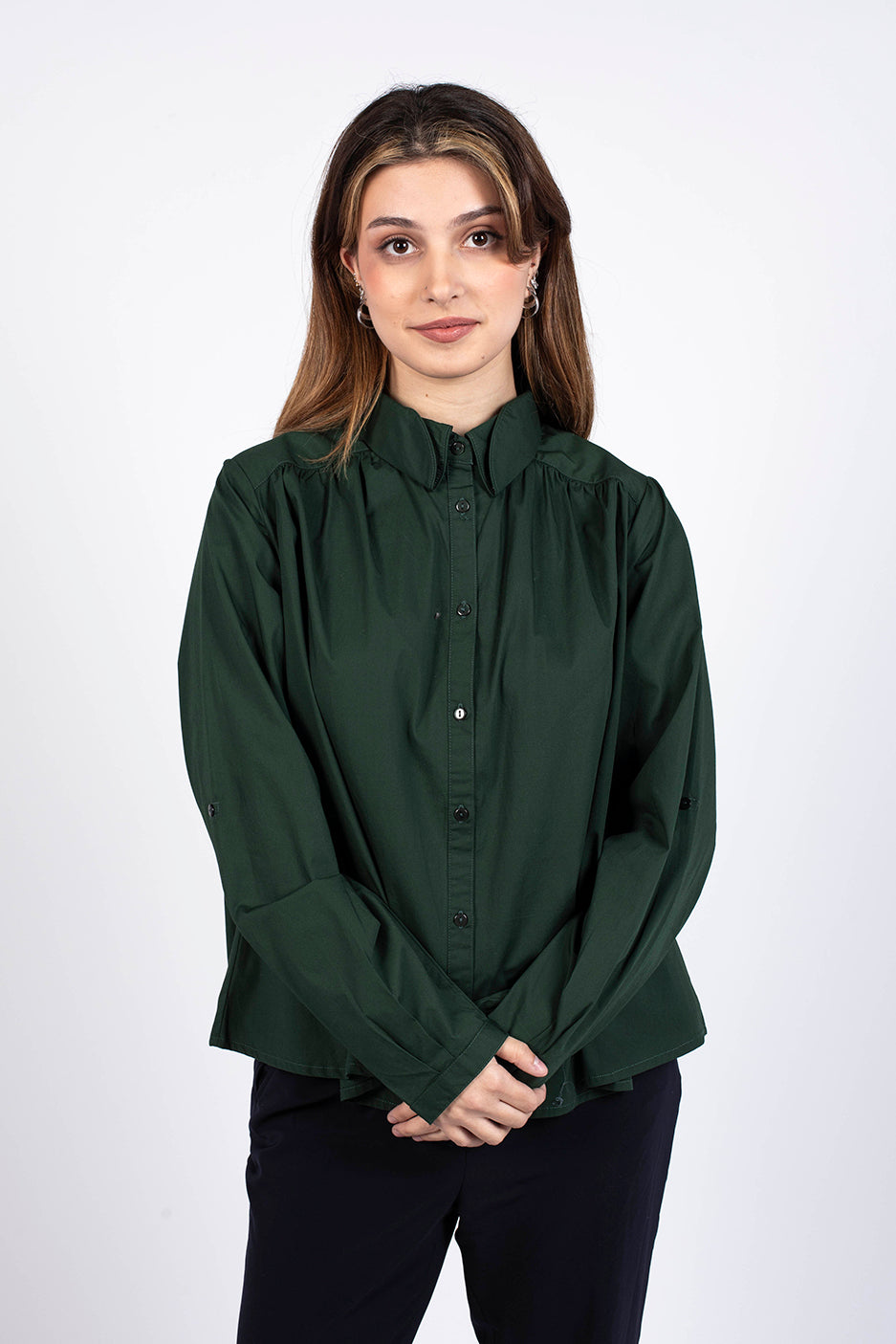 chemise Fiby boutonnée devant manches longues écusson Lo NEEL 