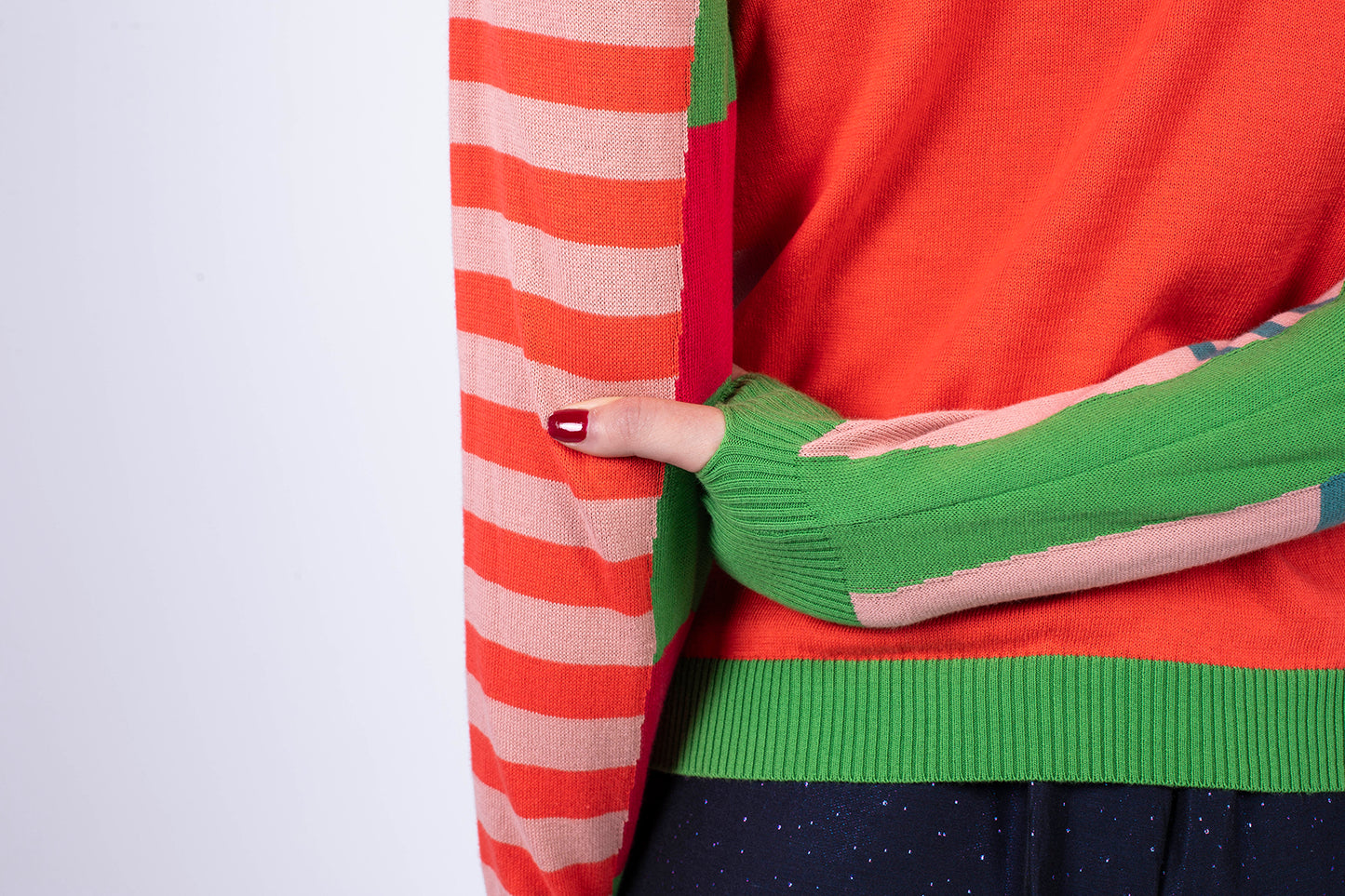 Pull Celine orange 100% coton 
