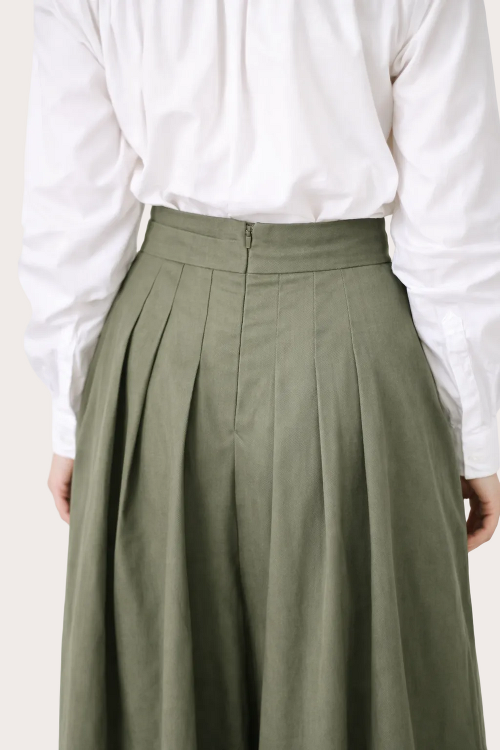 Dos Jupe-Culotte Zen en coton upcyclé made in France