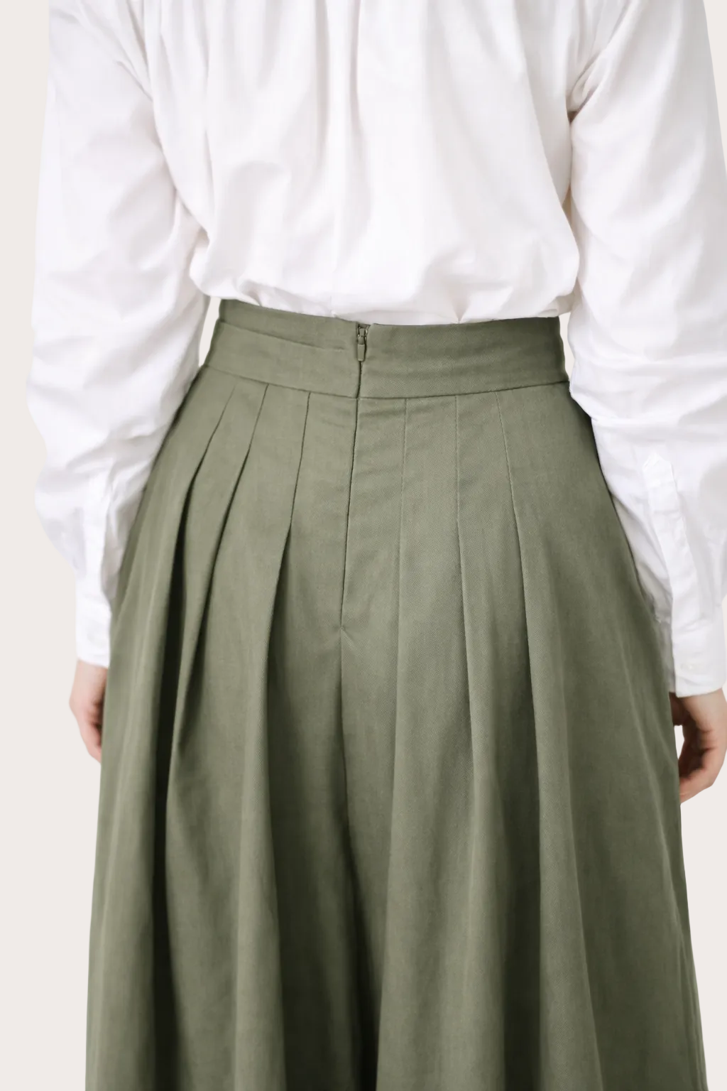 Dos Jupe-Culotte Zen en coton upcyclé made in France