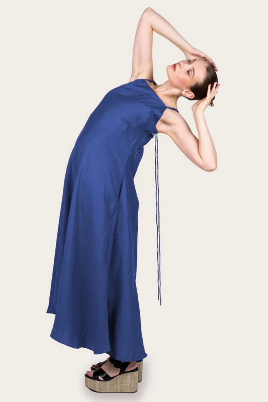 Robe Lea Bleue longue