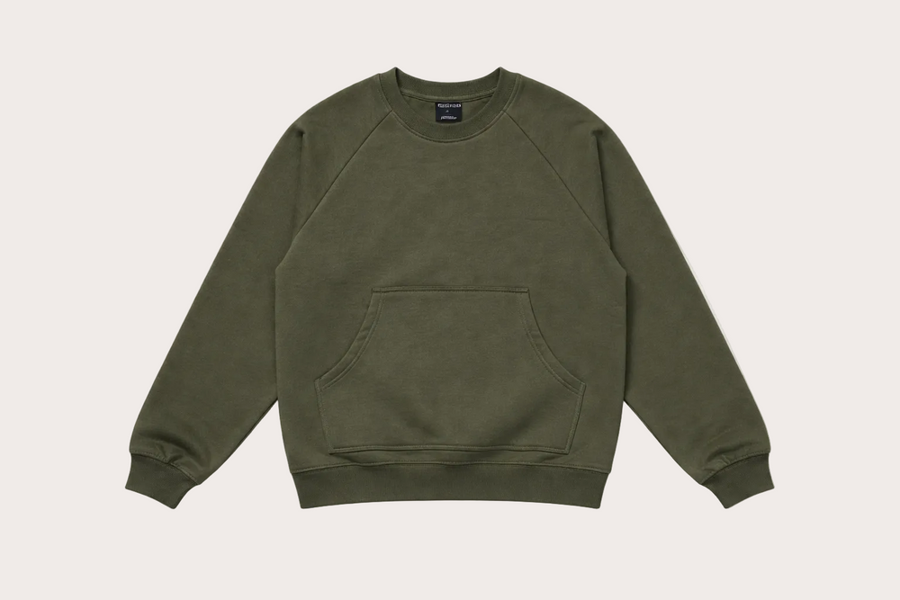 Sweat Aurore Kaki coton upcyclé