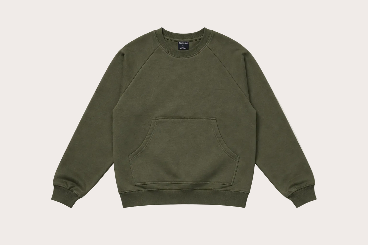 Sweat Aurore Kaki coton upcyclé