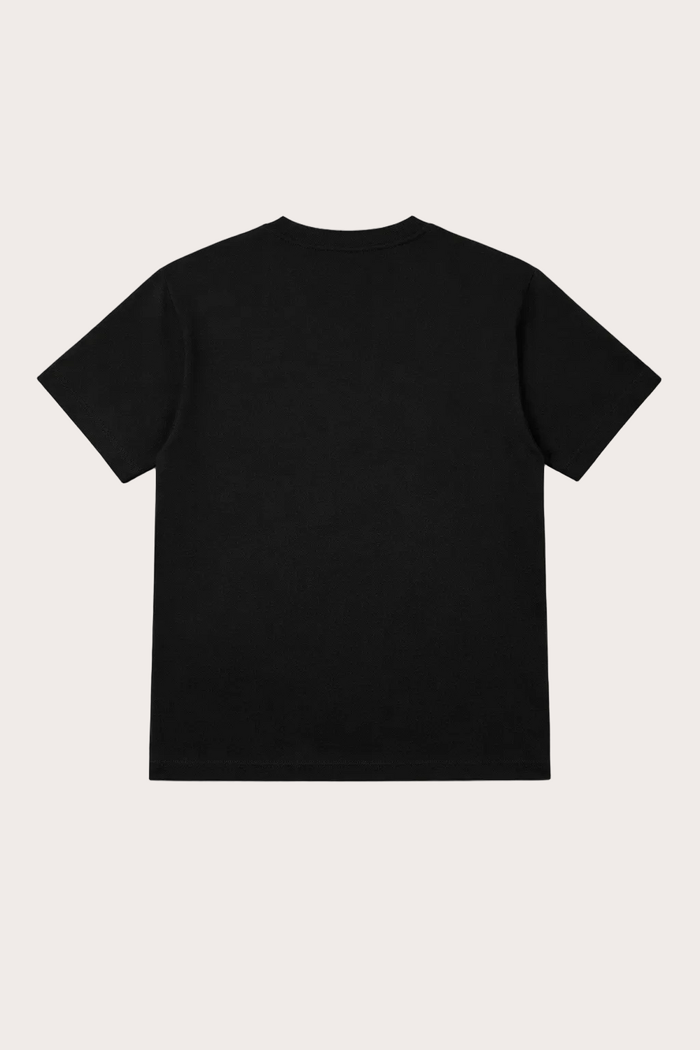 Image de dos du t-shirt Ocean noir en coton bio certifié GOTS